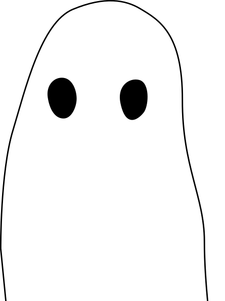 Portrait of a sheet ghost